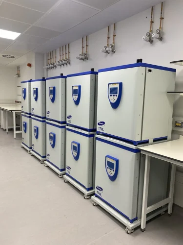 5 double stacked units in new lab